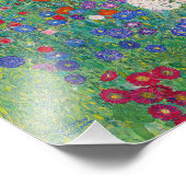 Gustav Klimt - Garten mit Sonnenblumen Fotodruck (Ecke)