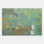Gustav Klimt - Garten mit Sonnenblumen Geschenkpapier Set (Vorderseite 2)