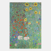 Gustav Klimt - Garten mit Sonnenblumen Geschenkpapier Set