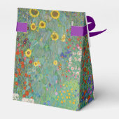 Gustav Klimt - Garten mit Sonnenblumen Geschenkschachtel (Rückseite)