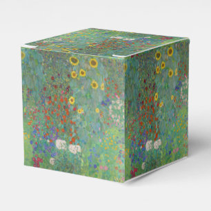 Gustav Klimt - Garten mit Sonnenblumen Geschenkschachtel