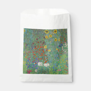 Gustav Klimt - Garten mit Sonnenblumen Geschenktütchen