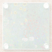 Gustav Klimt - Garten mit Sonnenblumen Glasuntersetzer (Rückseite)