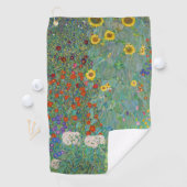 Gustav Klimt - Garten mit Sonnenblumen Golfhandtuch (Insitu)