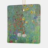 Gustav Klimt - Garten mit Sonnenblumen Keramikornament (Links)