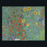 Gustav Klimt - Garten mit Sonnenblumen Künstlicher Leinwanddruck<br><div class="desc">Garten mit Sonnenblumen / Bauerngarten mit Sonnenblumen - Gustav Klimt in 1905-1906</div>