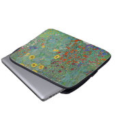 Gustav Klimt - Garten mit Sonnenblumen Laptopschutzhülle (Vorne Knopf)