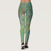 Gustav Klimt - Garten mit Sonnenblumen Leggings (Rückseite)