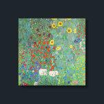 Gustav Klimt - Garten mit Sonnenblumen Leinwanddruck<br><div class="desc">Garten mit Sonnenblumen / Bauerngarten mit Sonnenblumen - Gustav Klimt in 1905-1906</div>