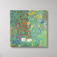 Gustav Klimt - Garten mit Sonnenblumen