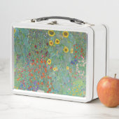 Gustav Klimt - Garten mit Sonnenblumen Metall Brotdose (Beispiel)