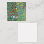 Gustav Klimt - Garten mit Sonnenblumen Mitteilungskarte (Vorne/Hinten)
