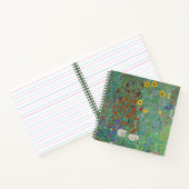 Gustav Klimt - Garten mit Sonnenblumen Notizblock (Innenseite)