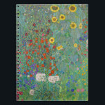 Gustav Klimt - Garten mit Sonnenblumen Notizblock<br><div class="desc">Garten mit Sonnenblumen / Bauerngarten mit Sonnenblumen - Gustav Klimt in 1905-1906</div>