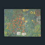 Gustav Klimt Garten mit Sonnenblumen Original Fußmatte<br><div class="desc">Gustav Klimt Garden mit Sonnenblumen Originalversion</div>