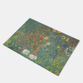 Gustav Klimt Garten mit Sonnenblumen Original Fußmatte (Schrägansicht)