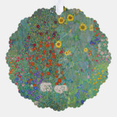 Gustav Klimt - Garten mit Sonnenblumen Ornament Karte (Rückseite)