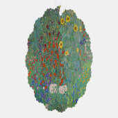 Gustav Klimt - Garten mit Sonnenblumen Ornament Karte (Rechts)