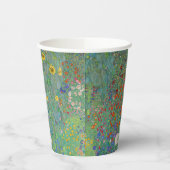 Gustav Klimt - Garten mit Sonnenblumen Pappbecher (Links)