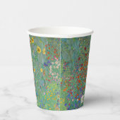 Gustav Klimt - Garten mit Sonnenblumen Pappbecher (Rechts)