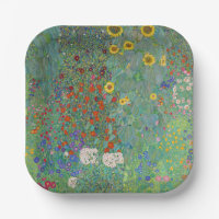 Gustav Klimt - Garten mit Sonnenblumen