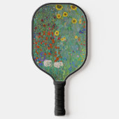 Gustav Klimt - Garten mit Sonnenblumen Pickleball Schläger (Vorderseite)