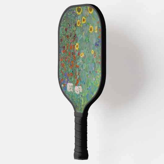 Gustav Klimt - Garten mit Sonnenblumen Pickleball Schläger (Links)