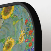 Gustav Klimt - Garten mit Sonnenblumen Pickleball Schläger (Linke Seite)