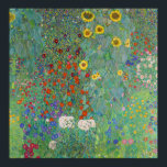Gustav Klimt - Garten mit Sonnenblumen Poster<br><div class="desc">Garten mit Sonnenblumen / Bauerngarten mit Sonnenblumen - Gustav Klimt in 1905-1906</div>