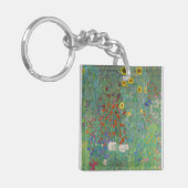 Gustav Klimt - Garten mit Sonnenblumen Schlüsselanhänger (Vorderseite links)