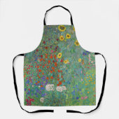 Gustav Klimt - Garten mit Sonnenblumen Schürze (Vorderseite)
