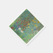 Gustav Klimt - Garten mit Sonnenblumen Serviette (Ecke)
