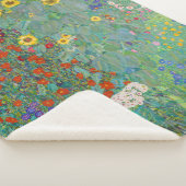 Gustav Klimt - Garten mit Sonnenblumen Sherpadecke (3/4)