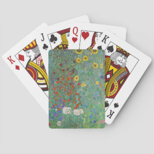 Gustav Klimt - Garten mit Sonnenblumen Spielkarten