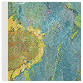 Gustav Klimt - Garten mit Sonnenblumen Stoff (Nahaufnahme)