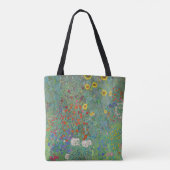 Gustav Klimt - Garten mit Sonnenblumen Tasche (Rückseite)