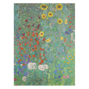 Gustav Klimt - Garten mit Sonnenblumen Tischdecke