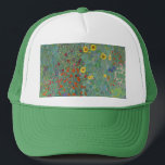 Gustav Klimt - Garten mit Sonnenblumen Truckerkappe<br><div class="desc">Garten mit Sonnenblumen / Bauerngarten mit Sonnenblumen - Gustav Klimt in 1905-1906</div>