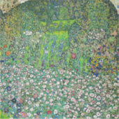 Gustav Klimt - Gartenbau und Bergbau Aufkleber (Vorderseite)
