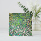 Gustav Klimt - Gartenbau und Bergbau Dankeskarte (Stehend Vorderseite)