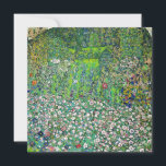 Gustav Klimt - Gartenbau und Bergbau Dankeskarte<br><div class="desc">Gartenlandschaft mit Hilltop - Gustav Klimt,  Öl auf Leinwand,  1916</div>