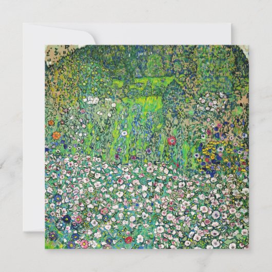 Gustav Klimt - Gartenbau und Bergbau Einladung (Vorderseite)
