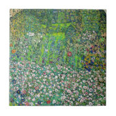 Gustav Klimt - Gartenbau und Bergbau Fliese (Vorderseite)