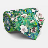 Gustav Klimt - Gartenbau und Bergbau Krawatte (Gerollt)