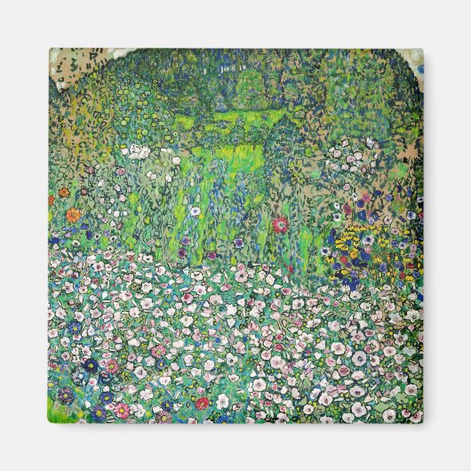 Gustav Klimt - Gartenbau und Bergbau Magnet (Vorne)