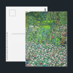 Gustav Klimt - Gartenbau und Bergbau Postkarte<br><div class="desc">Gartenlandschaft mit Hilltop - Gustav Klimt,  Öl auf Leinwand,  1916</div>
