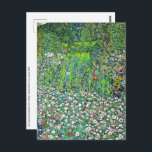 Gustav Klimt - Gartenbau und Bergbau Postkarte<br><div class="desc">Gartenlandschaft mit Hilltop - Gustav Klimt,  Öl auf Leinwand,  1916</div>
