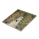 Gustav Klimt - Gartenweg über Hühner Fliese (Seite)
