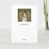 Gustav Klimt - Gartenweg über Hühner Karte (Rückseite)