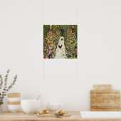 Gustav Klimt - Gartenweg über Hühner Poster (Küche)